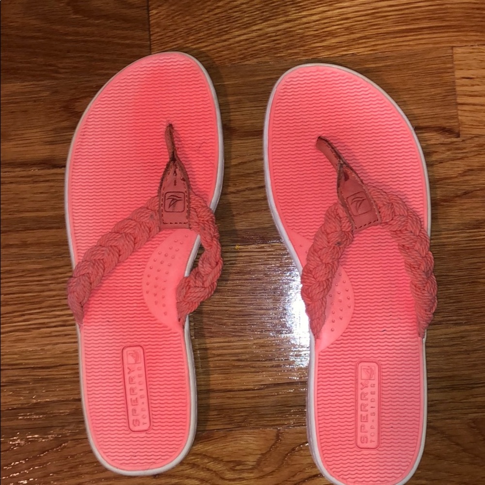 Sperry Coral Flip Flops